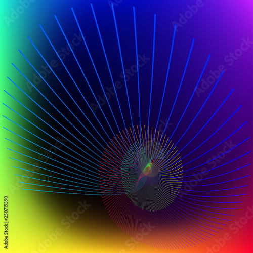 abstract stylized lines  vector