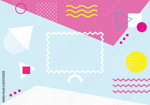 Background Memphis style, for banner , book cover, wrapped paper, card etc - Vector