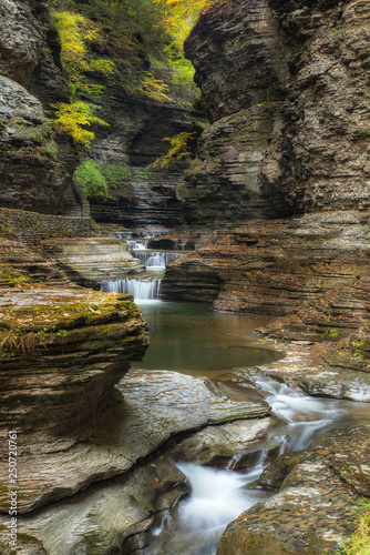 Waterfalls inside a canyon (ID: 250720761)