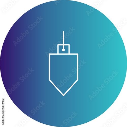  Vector Plumb bob Icon