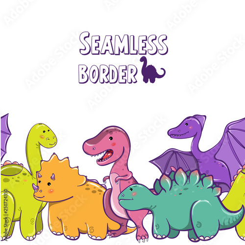 vector illustration seamless border. Designed for children's parties, birthday parties, cards, banners