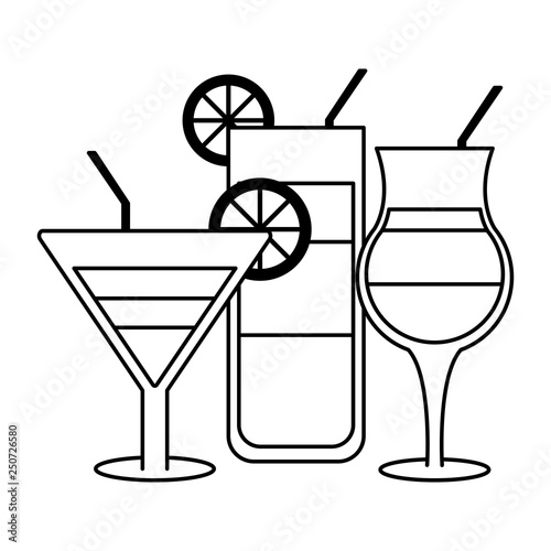 Bar alcohol drinks black and white