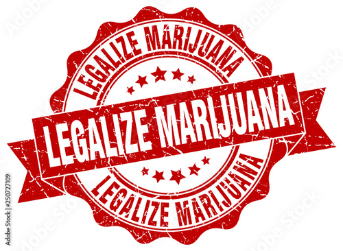 legalize marijuana stamp. sign. seal