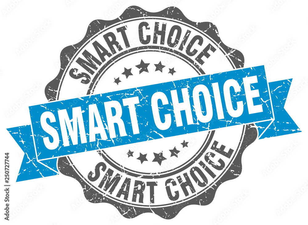 Fototapeta premium smart choice stamp. sign. seal
