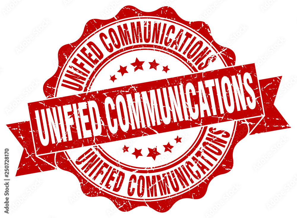 Obraz premium unified communications stamp. sign. seal