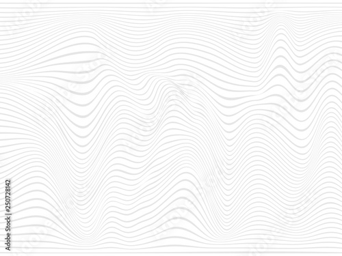 Warped lines.Gray warped lines.Wavy stripes.