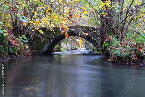 Alte Steinbrücke über Bach photo