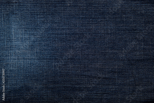 Blue jeans texture closeup for background.