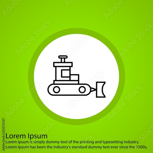 Vector Snow plow Icon