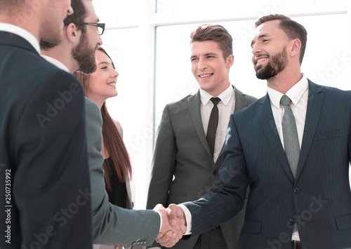 business partners at a meeting in the office. © ASDF