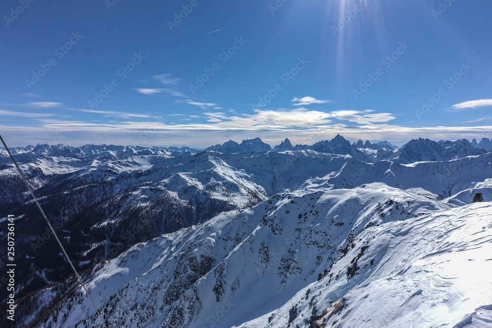 Naklejka premium Blick von der Kreuzspitze, Innervillgraten