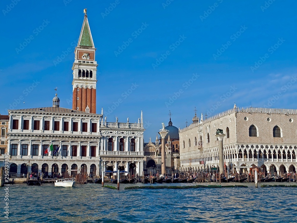 Doge palace and Campanile in Venice