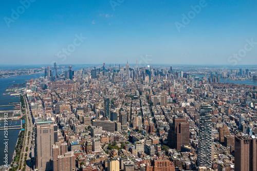 Fototapeta Naklejka Na Ścianę i Meble -  Aerial view of Midtown Manhattan