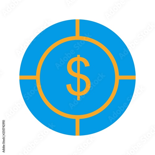  Vector Dollar Target Icon