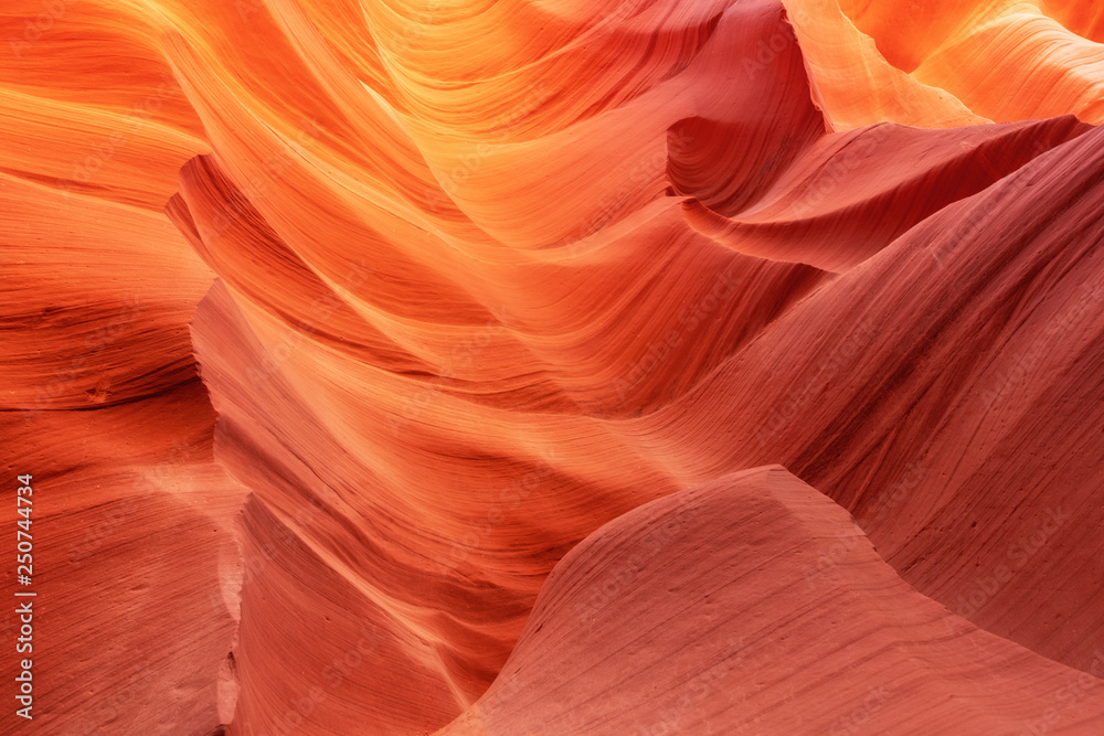 Canyon Antelope with amazing colors and waves, Arizona, USA