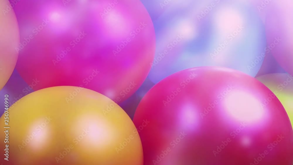 Passing Balloons In Party Lights