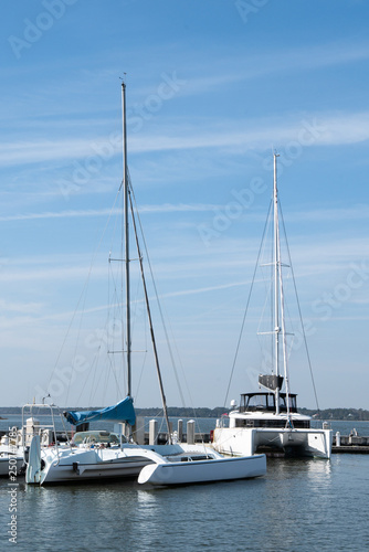 Three docked Sailboats © pat