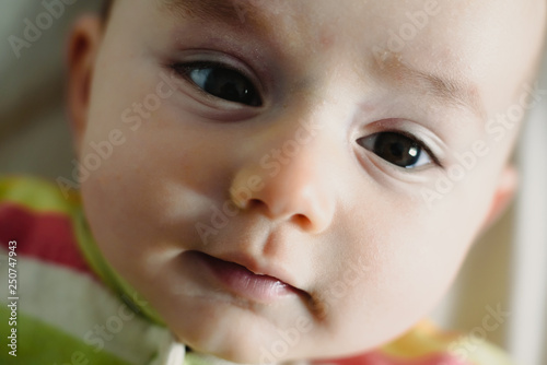 Close-up of a baby s mouth.