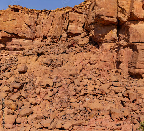 Coloured Canyon is a rock formation on Sinai peninsula. Sights of Nuweiba, Egypt. © Piotr