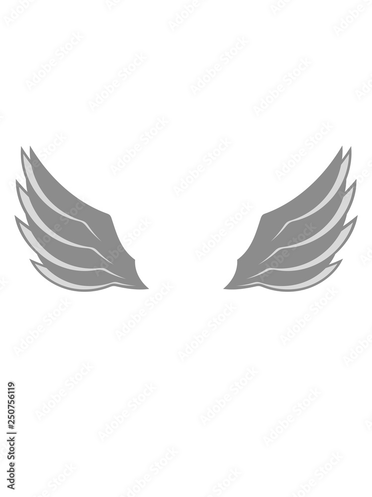 Obraz premium flügel fliegen design logo federn cool engel dekorativ vogel