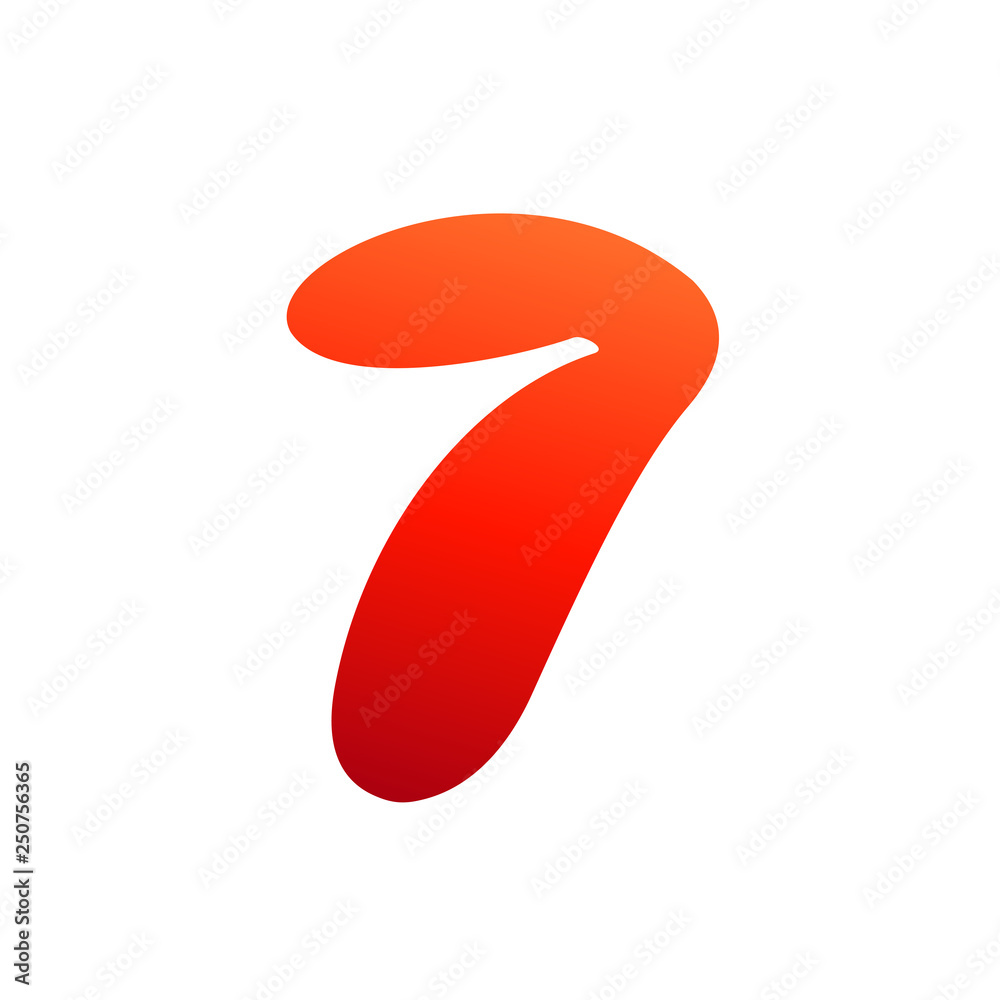 Number Seven Logo Template, 7 Logo Design Number Seven Logo Template, 7 Logo Design