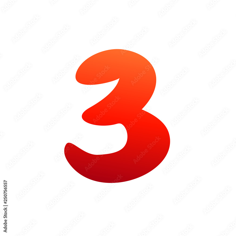 Number Three Logo Template, 3 Logo Design Number Three Logo Template, 3 Logo Design