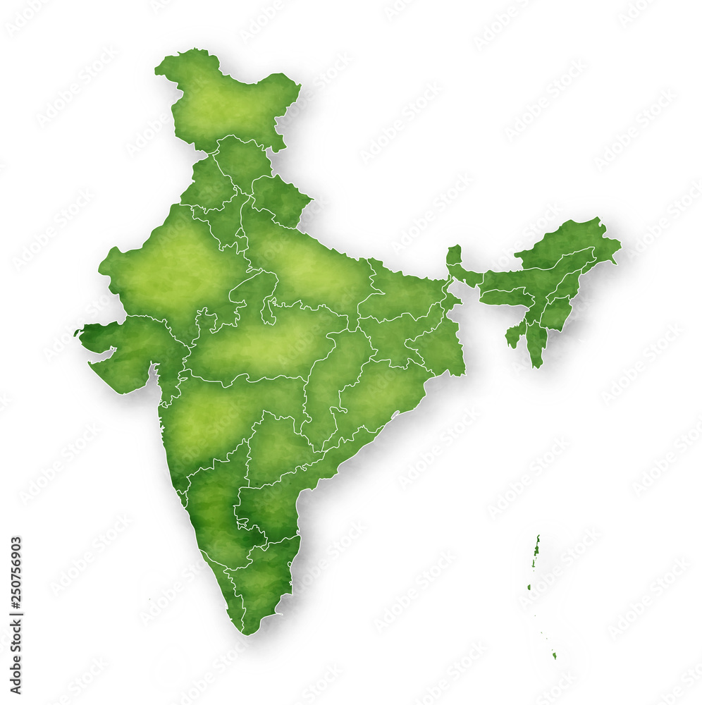 インド 地図 フレーム アイコン Stock Vector Adobe Stock