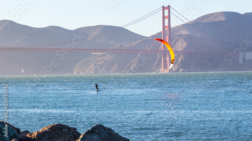 Kiteboarding in The San Francisco Bay