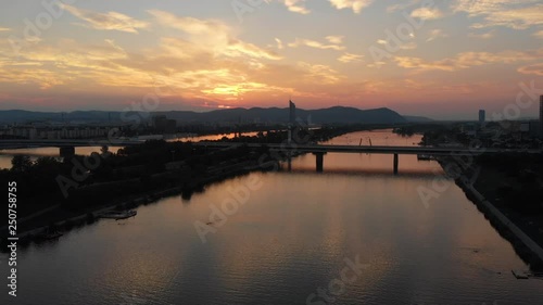 Wallpaper Mural Aerial Austria Vienna June 2018 Sunset Mavic Air  Aerial Video of Vienna Austria city center at sunset. Torontodigital.ca