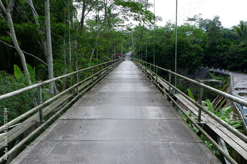 walk on the suspension bridge