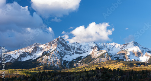 Konstfotografi Mount Sneffels is within the Uncompahgre National Forest