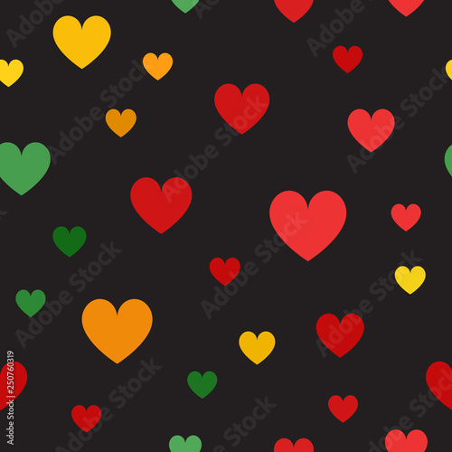 Heart pattern. Seamless vector background