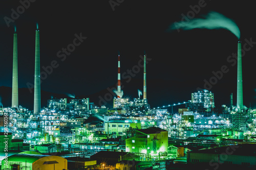 周南市　工場夜景