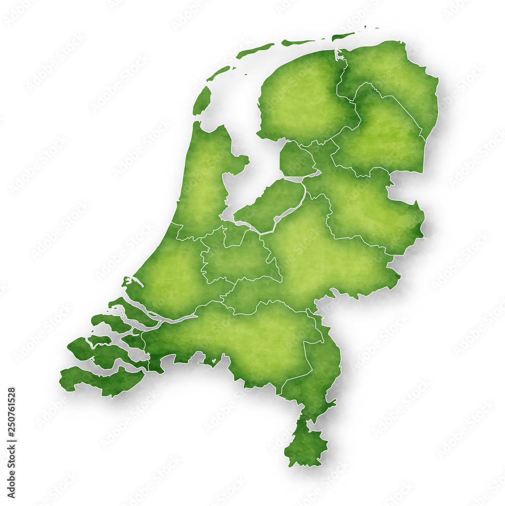 オランダ　地図　フレーム　アイコン