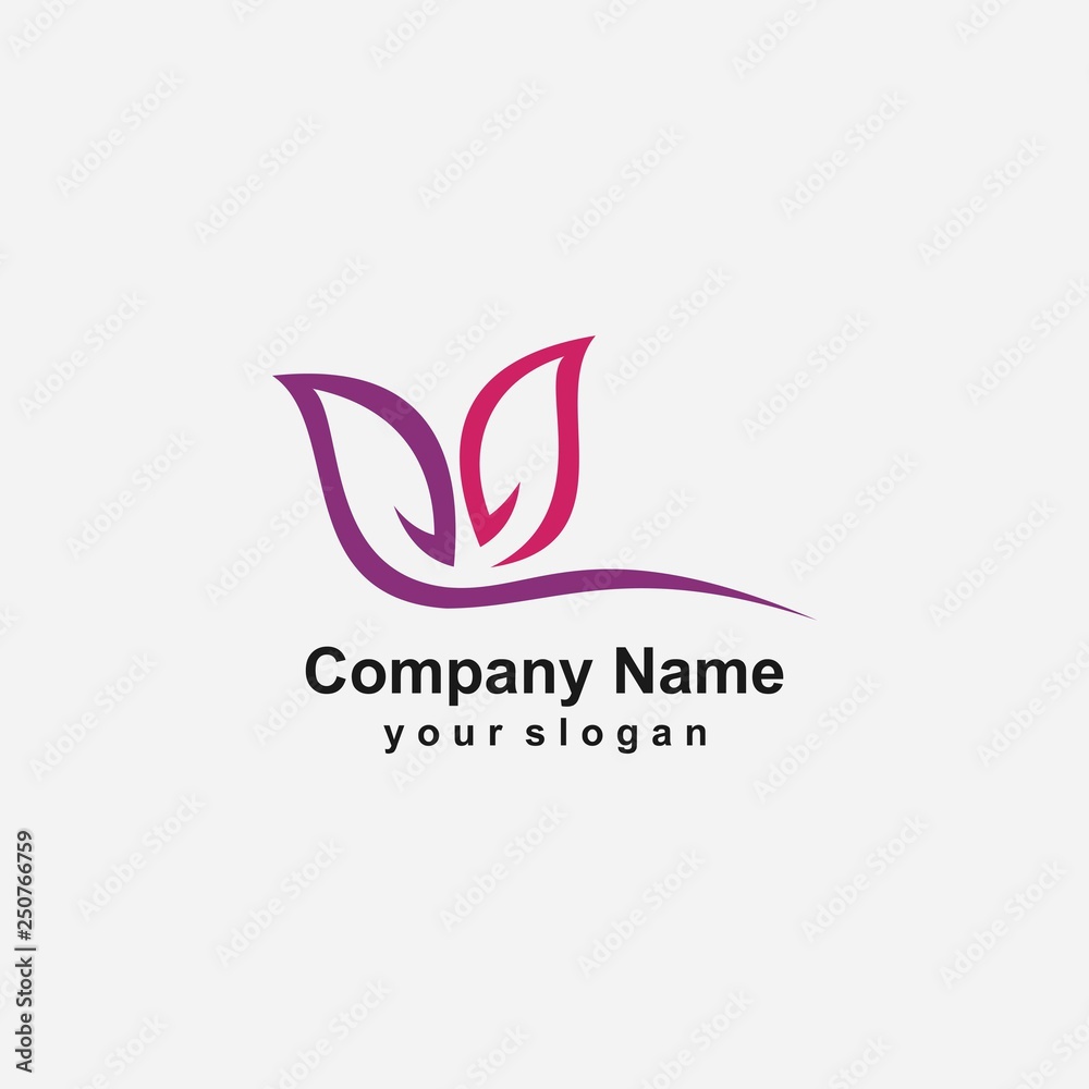 butterfly logo template