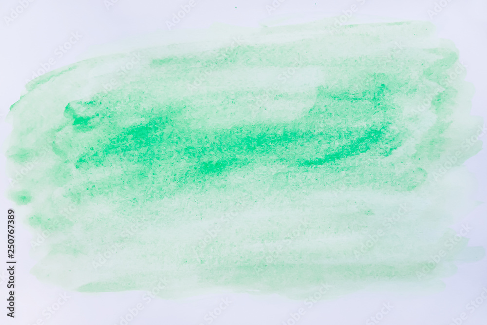 Abstract Green Watercolor art hand paint background in high resolution, Watercolor stains.
