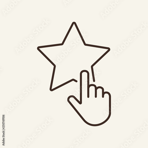 Rating line icon