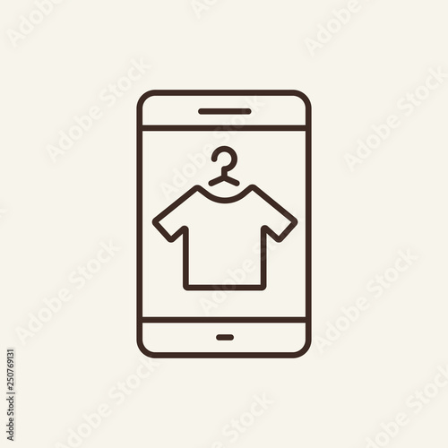 Shop line icon 