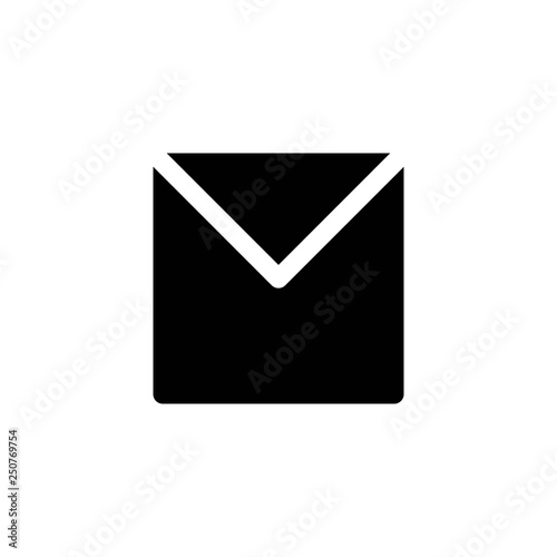 Free Download mail glyph vector icon - GFXLoad