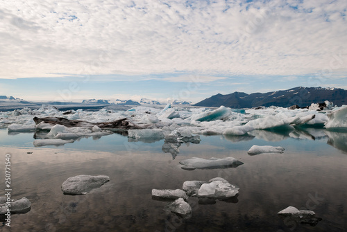the glaciers of Vatnajokull, Iceland