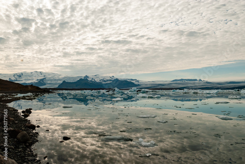 the glaciers of Vatnajokull, Iceland
