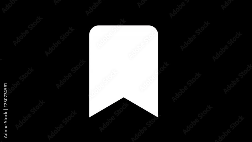 From the Glitch effect arises bookmark symbol. Then the TV turns off. Alpha channel Premultiplied - Matted with color black