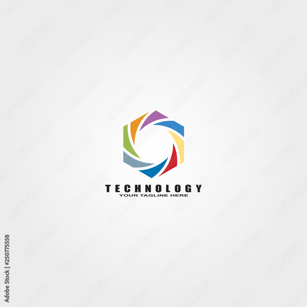 technology logo template, vector logo tech for business corporate, connection, element, illustration. technology logo template, vector logo tech for business corporate, connection, element, illustration.
