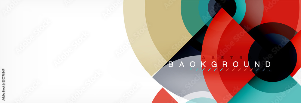 Vector circle composition, geometric minimal design illustration Vector circle composition, geometric minimal design illustration