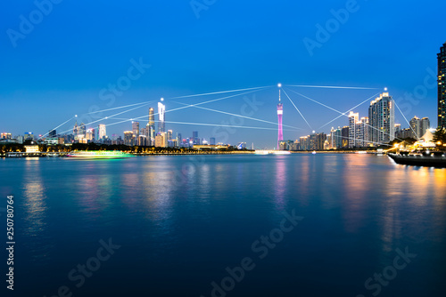 Guangzhou City And Big Data Concept © WU