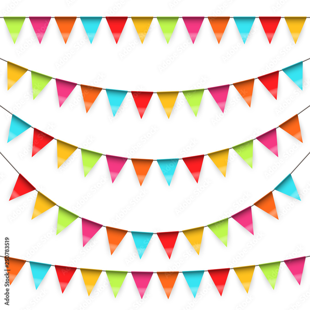 swung garlands colored collection swung garlands colored collection