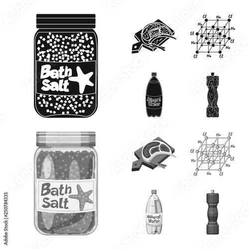 Vector design of cooking and sea icon. Set of cooking and baking   stock vector illustration.