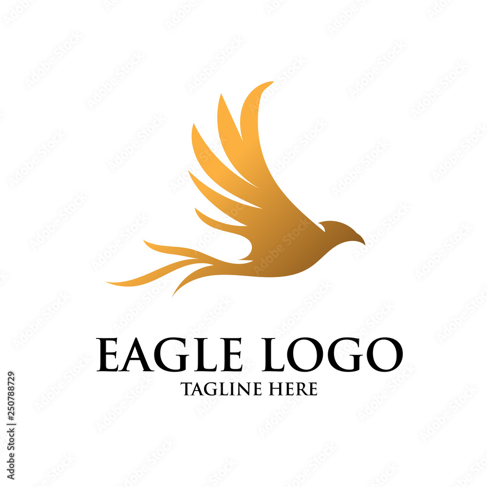 Fototapeta premium eagle logo designs simple elegant