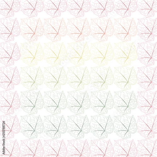 seamless colorful leaf patterns