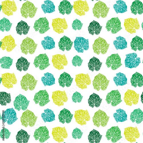 seamless colorful leaf pattern